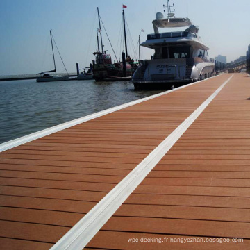 wpc antidérapant quai flottant decking